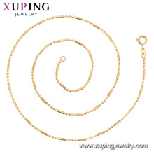 44905- Collar de cadena de la venta caliente de la joyería de Xuping con el oro 18K plateado